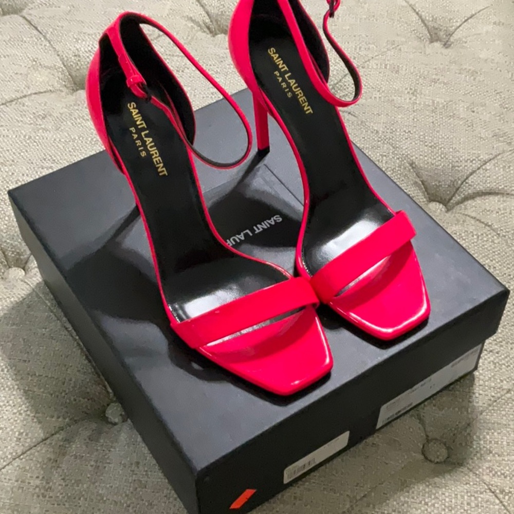 Saint Laurent Women's Red High Heel Sandals